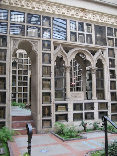 Exterior view, Chapel of the Chimes, Oakland, 2011. Photo: Lia Wilson Exterior view, Chapel of the Chimes, Oakland, 2011. Photo: Lia Wilson