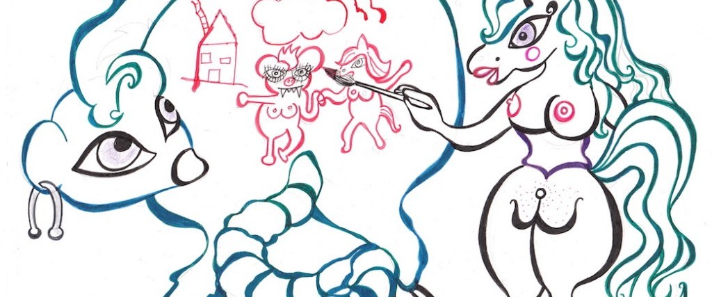 The Performative Drawings of Dorian Katz, aka Poppers the Pony